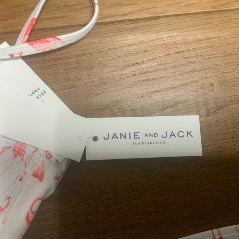 NWT Janie and Jack Flamingo Two Piece Swimsuit Size 16 - Picture 7 of 11